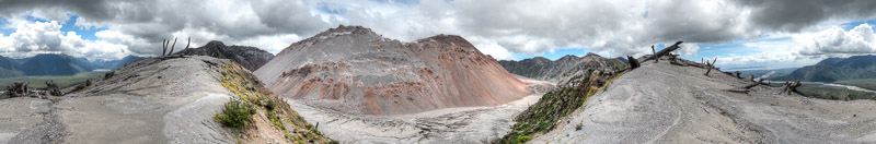 360 degree panorama from the rim of the Caldera of the Chaitén