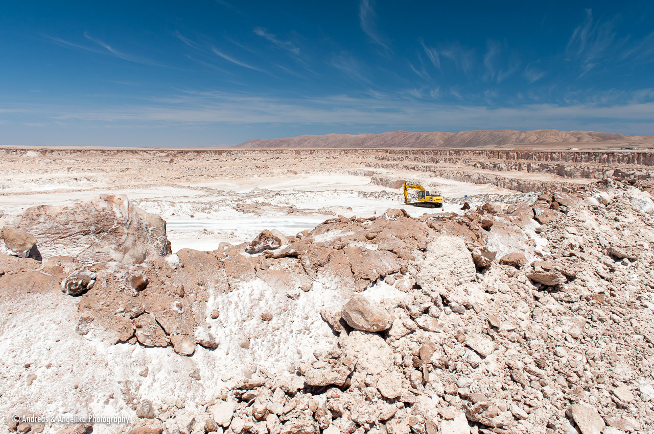 Rock salt mine in the Salar Grande - Andreas & Angelika Photography